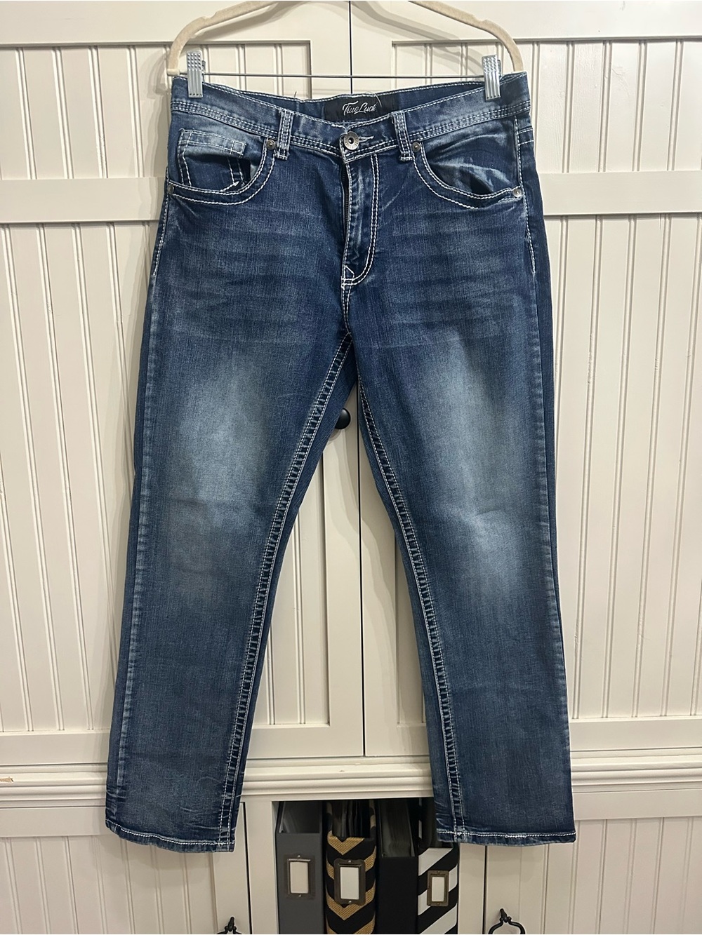 True Luck straight-leg men's jeans Size 34/32